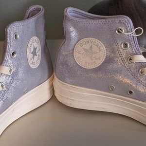Converse Shimmering Lavender High-Tops